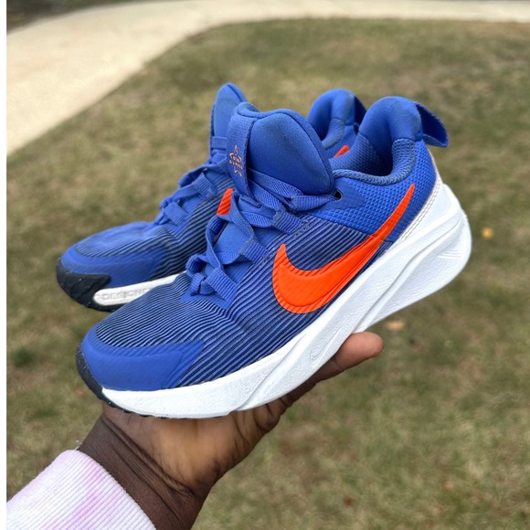 Nike Star Runner 4 Little Kids Athletic Shoes Toddler Boy Size 12 Blue - Picture 11 of 13